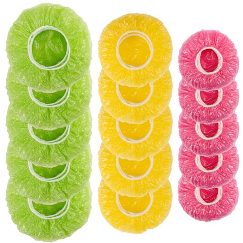 60pcs Schüsselabdeckungen wiederverwendbar - Plastikschüssel Abdeckung Elastischer Frischhaltebeutel wiederverwendbares Plastikstrecke Elastische Lebensmittelabdeckungen Sauerteig Backbrot -Proofing von LOKAXXZU