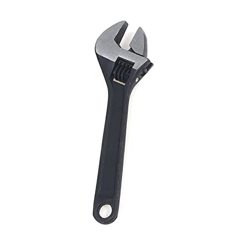 Cresent Wech 4-Zoll professioneller Affenschlüssel Multifunktion Mini Open-End-Schraubenschlüssel DIY Verstellbarer Schraubenschlüsselschaltschlüsselhandwerkzeug 100 mm (Farbe: Silber) (schwarz) von LOKAXXZU
