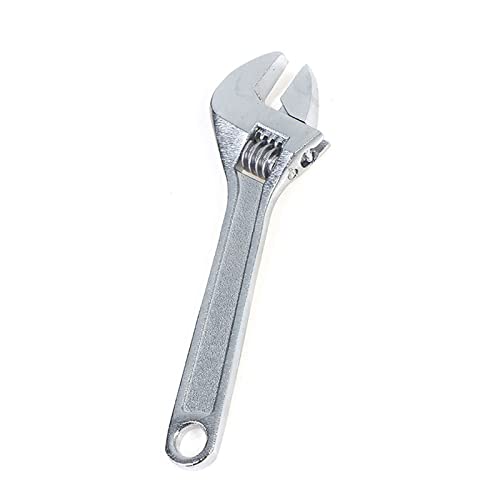 Cresent Wech 4-Zoll professioneller Affeschlüssel Multifunktion Mini Open-End-Schraubenschlüssel DIY Verstellbarer Schraubenschlüsselschaltschlüsselhandwerkzeug 100 mm (Farbe: Silber) (Silber) von LOKAXXZU