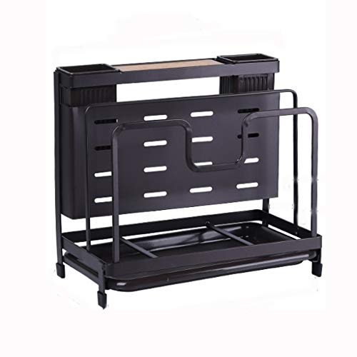 Deckel Rack Stand Löffel Hold Herd Organizer Ho Storage Suppe Löffel Modellierregale ruhen Küchenwerkzeuge (Farbe: Schwarz) (schwarz) von LOKAXXZU