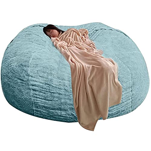 Große Bohnenbeutelstühle für Erwachsene, 7 Fuß Bohnenbeutel Stühle für Erwachsene, (kein Füllstoff) Langlebiger bequemer Stuhl PV Bohnenbeutel Sofas Kunstsofa Wohnzimmerbett große Bohnenbeutel von LOKAXXZU