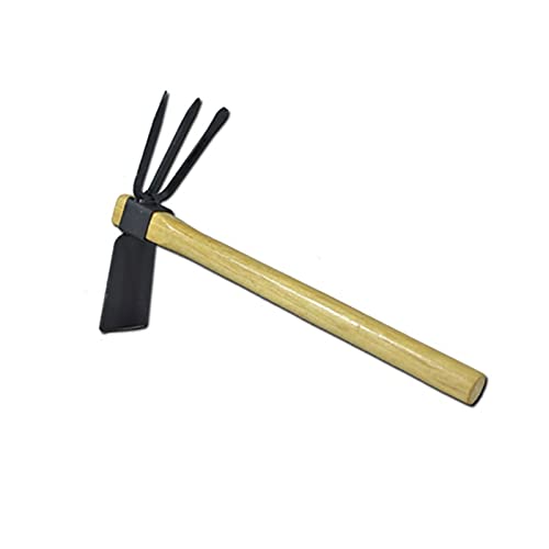 Hacke Gartenwerkzeug Graben Hacke mit Zwei Enden Gartenpflanzung Holzgriff tragbares Gartenhandwerkzeug Hacke Gartenwerkzeug Graben Hacke mit Zwei Enden Gartenpflanzung Holzgriff tragbares Gartenhandwerkzeug von LOKAXXZU