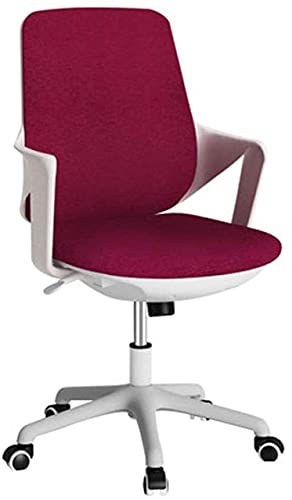 LOKAXXZU Bürobemaßgebungsstuhl Friseurstuhl Computerstuhl einstellbare Höhe Office Stuhl mit verchromtem Basis gepolsterten Schwenkstuhl, rot LOKAXXZU Bürobemaßgebungsstuhl Friseurstuhl Computerstuhl einstellbare Höhe Office Stuhl mit verchromtem Basis gepolsterten Schwenkstuhl, rot von LOKAXXZU