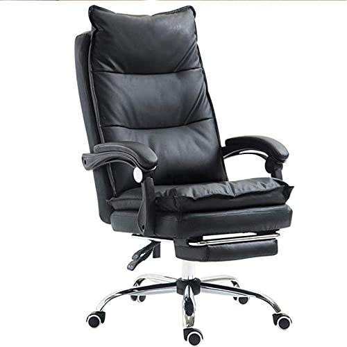 LOKAXXZU Bürostuhl Computerstuhl, Verstellbarer Schwenkstuhl Office Home Chair Backrest Lift Armlehne, Schwarz von LOKAXXZU