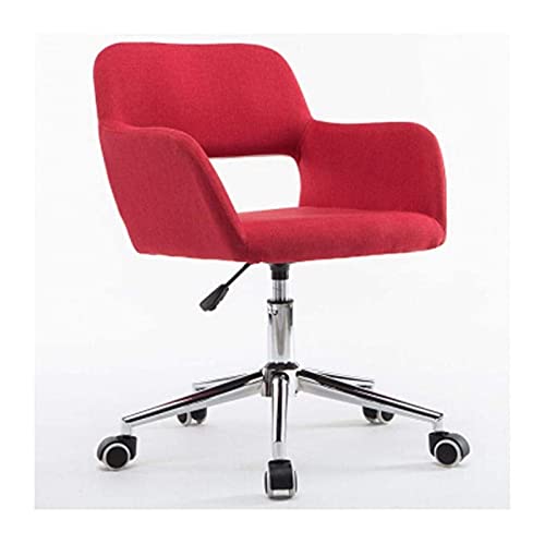 LOKAXXZU Bürostuhl Computerstuhl Einstellbarer Höhe Office Stuhl mit Chrombasis gepolsterten Schwenkstuhl, rot LOKAXXZU Bürostuhl Computerstuhl Einstellbarer Höhe Office Stuhl mit Chrombasis gepolsterten Schwenkstuhl, rot von LOKAXXZU