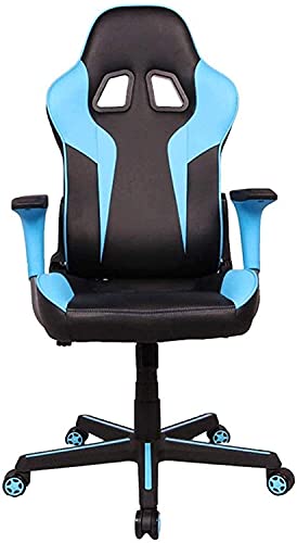 LOKAXXZU Bürostuhl Ergonomic Gaming Chair High Back Computer Stuhl Office Stuhl Verstellbarer Schwenkweg, Blau, 86x65x35cm von LOKAXXZU