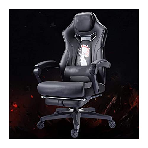 LOKAXXZU Bürostuhl Gaming Chair Home Sitzstuhl Lift Stuhl im Hintergrund Schwenkstuhl Gaming Stuhl Liegend Computerstuhl, Black 2 von LOKAXXZU