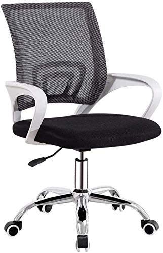 LOKAXXZU Bürostuhl mit Armlehnen Mesh Back Swivels Stuhl Home Staff Chair Lift Studenten Schlafsaal, Grau von LOKAXXZU
