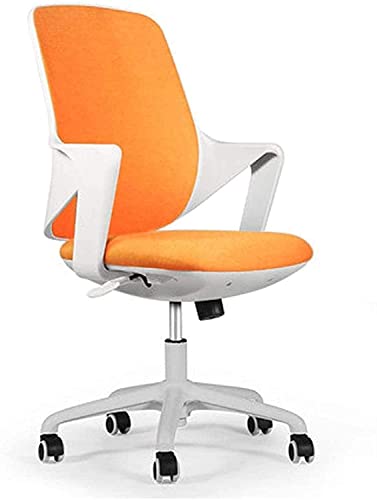 LOKAXXZU Bürostuhlstuhl Friseurstuhl Computerstuhl einstellbare Höhe Office Stuhl mit verchromtem Basis gepolstertem Schwenkstuhl, Orange LOKAXXZU Bürostuhlstuhl Friseurstuhl Computerstuhl einstellbare Höhe Office Stuhl mit verchromtem Basis gepolstertem Schwenkstuhl, Orange von LOKAXXZU