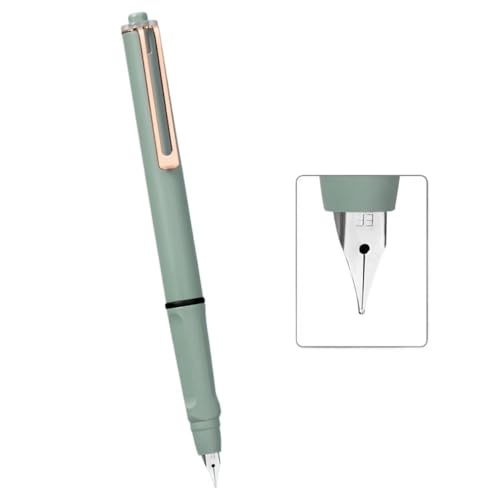LOKAXXZU Einziehbarer Pressetyp Fountain Pen gekerbter Farbkörper Schreibstift drei Punkte Positionierung Kalligraphie -Praxis (Stil 8) von LOKAXXZU
