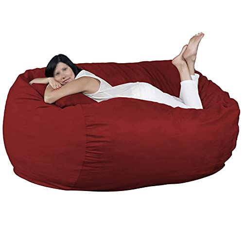 LOKAXXZU Große Bohnenbeutel Stühle für Erwachsene, 7 Fuß Bohnenbeutelstuhl, (kein Füllstoff) Langlebiger bequemer Stuhl Wildlederbohnen -Sofas Kunstsofa Wohnzimmerbett große Bohnenbeutel Stühle, für von LOKAXXZU
