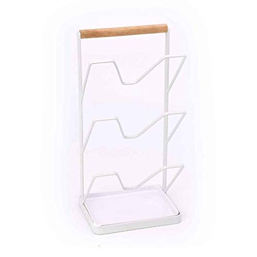 LOKAXXZU Küchenwerkzeug 3 Schicht Antiball Tal Trocknung Pan Pot Rack Deckeldeckel REST STILL Löffel Halter von LOKAXXZU