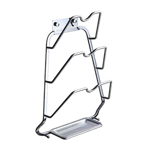 LOKAXXZU Küchenwerkzeug 3 Schicht Antiball Tal Trocknung Pan Pot Rack Deckeldeckel REST STILL Löffel Halter von LOKAXXZU