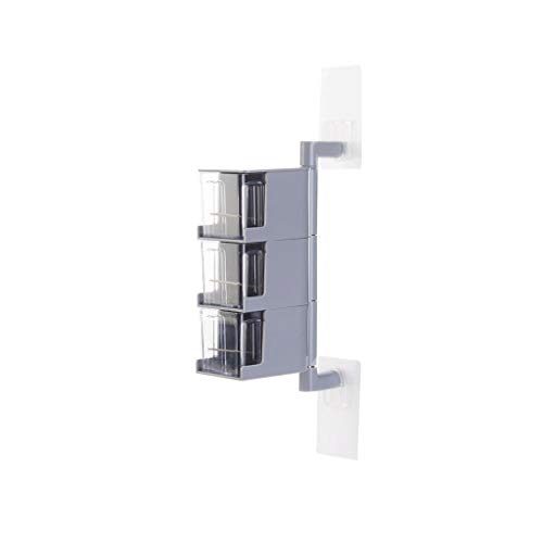 LOKAXXZU Multi-Tier 360 Grad rotierende Wandmontage Gewürzrock-Speicherbox Gläser Organizer Condint Container Küchenwerkzeuge von LOKAXXZU