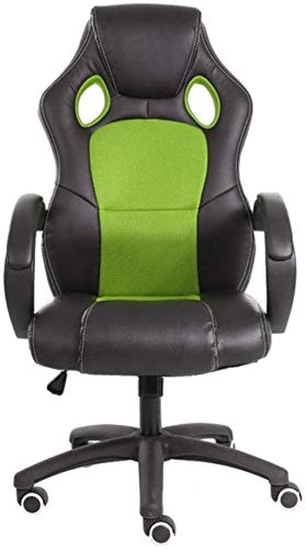 LOKAXXZU Office Chair Ergonomic Gaming Chair High-Racing-Supervisor Computer Desk Office Stuhl Verstellbarer Bürostuhl, Green, 117-127x65 cm von LOKAXXZU