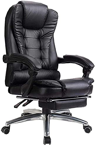 LOKAXXZU Office Chair Gaming Chair Computer Stuhl Executive Recline Schreibtischstuhl mit 74 cm hoch, schwarz, schwarz von LOKAXXZU