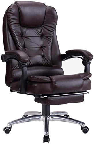 LOKAXXZU Office Chair Gaming Chair Computer Stuhl Executive Recline Schreibtischstuhl mit 74 cm hoher Rücken, Brown von LOKAXXZU