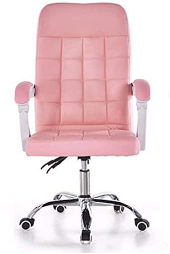 LOKAXXZU Office Chair LECLINING Computer STUHR SWIVE Ergonomic Executive Gaming Chair PU Leder, Pink, 109x66x60cm von LOKAXXZU