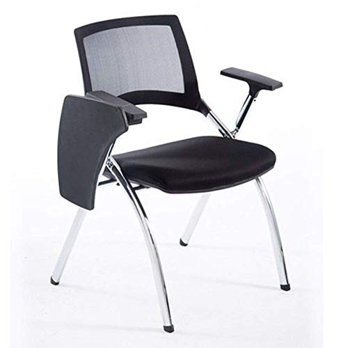 LOKAXXZU Schreibbrettstuhl Multifunktionsklapper gepolsterter Bürostühle mit einem Faltstühle Rezeptionstablette, um den Speicher 55 × 58 × 85 cm zu erleichtern (schwarz) von LOKAXXZU