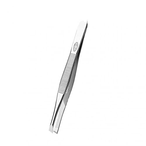 Lash -Pinzette Eyebrow Hair Pinzetten professionelle Augenbrauen Haarentfernung Pinzetten mit Flachspitze Werkzeug Edelstahl Praktisches kleines Werkzeug (Größe: 02) () von LOKAXXZU