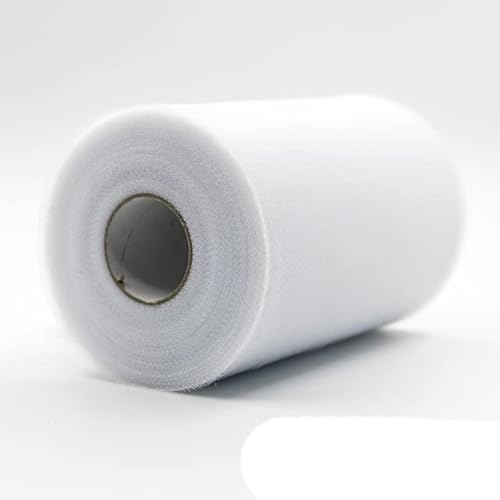 Tulle Roll 100 Yards 15 cm Organza Stoff Hochzeit Dekor Weiße Babyparty Tüll Dekoration Roll Party und Veranstaltungen Engagement-01White Tulle Roll 100 Yards 15 cm Organza Stoff Hochzeit Dekor Weiße Babyparty Tüll Dekoration Roll Party und Veranstaltungen Engagement-01White von LOKAXXZU