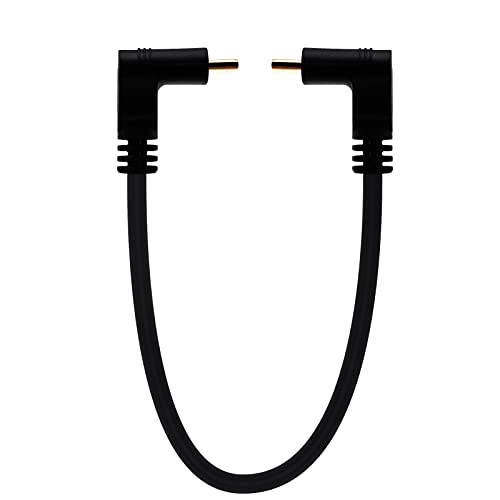 LOKEKE USB C to USB C Cable, 10Gbps Gold Plated TYPE C Male 90 Degree to TYPE 3.1 C Male 90 Degree Charging Sync Date Cable Cord for PC/Laptop(0.3M, M 90 Degree to M 90 Degree) von LOKEKE