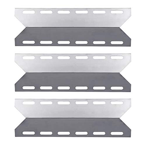 LOKHING 92341 Edelstahl Hitzeschild BBQ Ersatzteile für Charmglow Nexgrill Kirkland Perfect Flame und andere Modelle Gasgrill Heizplatte Zelt Brennerabdeckung Flame Tamer von LOKHING