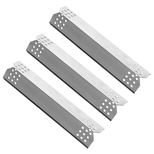 LOKHING BBQ 97371 (3 Pack) Edelstahl Wärmeplatte, Hitzeschild, Wärmezelt, Brennerabdeckung, Vaporizor Bar und Flavorizer Bar für Enders, Taino, Campingaz, Char-Broil, Landmann und andere Modellgrills von LOKHING