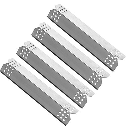 LOKHING BBQ 97371 (4 Pack) Edelstahl Wärmeplatte, Hitzeschild, Wärmezelt, Brennerabdeckung, Vaporizor Bar und Flavorizer Bar für Enders, Taino, Campingaz, Char-Broil, Landmann und andere Modellgrills von LOKHING