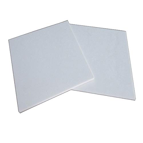 LOKIH Alumina Keramikplatte Substrat Platte Aluminiumoxid Elektrisch Isolierend Korrosionsbeständigkeit Und Verschleißfestigkeit 2 Stücke,80mmx80mmx2mm von LOKIH