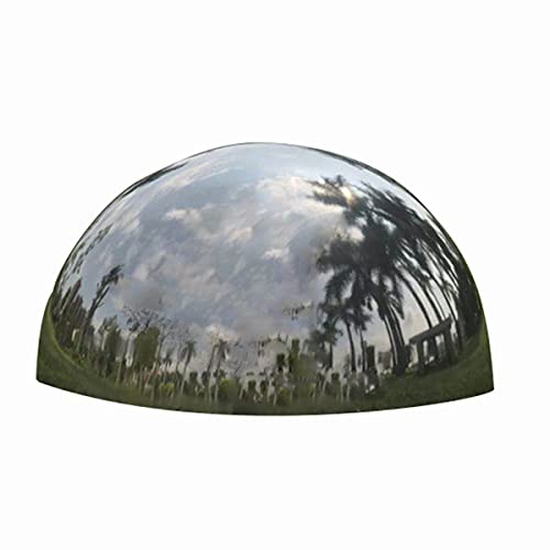 LOKIH Edelstahl Halbkugel Gazing Ball Spiegel Poliert Hohle Kugel-Edelstahl Für Hausgarten-Verzierung Dekoration 38mmx1mm(10pcs),90mmx1mm（10pcs） von LOKIH