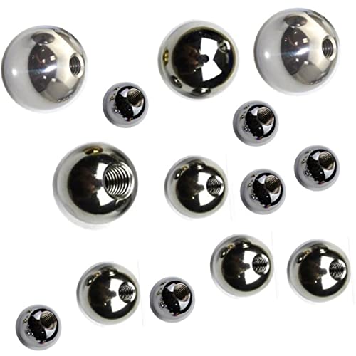 LOKIH Edelstahlkugeln Stahlkugel Bohrkugel Gewindekugel Gute Befestigung 8mm×M3(10pcs),10mm×M6(10pcs) von LOKIH