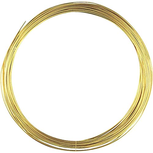 LOKIH Messingdraht 100%, formbar, Basteldraht, Floristendraht, formstabil, Metalldraht, Draht zum Formen, Löten, Basteln, (Länge: 10 M),Diameter: 0.5mm von LOKIH