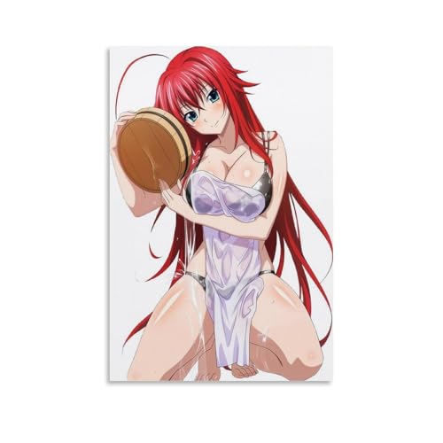 LOKJKOEQ High School DxD Rias Gremory Women's Art Poster Dekorative Malerei Leinwand Wandkunst Wohnzimmer Poster Schlafzimmer Malerei 12x18inch(30x45cm) von LOKJKOEQ