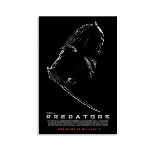 LOKJKOEQ Predator Black & White Art Poster Dekorative Malerei Leinwand Wandkunst Wohnzimmer Poster Schlafzimmer Malerei 12x18inch(30x45cm) von LOKJKOEQ