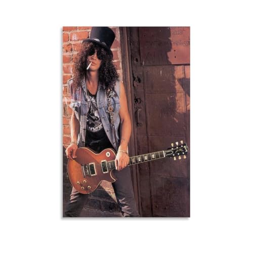 LOKJKOEQ The Singer Slash Star Art Poster Dekorative Malerei Leinwand Wandkunst Wohnzimmer Poster Schlafzimmer Malerei 12x18inch(30x45cm) von LOKJKOEQ