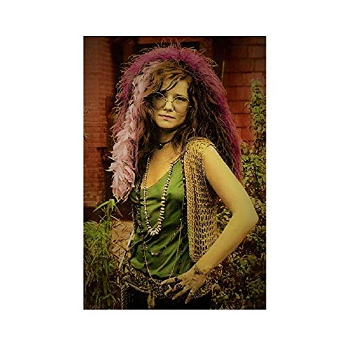 LOKODO Sänger Janis Joplin 4 Leinwand-Poster, Schlafzimmer, Dekoration, Sport, Landschaft, Büro, Zimmer, Dekoration, Geschenkrahmen: 1 30 x 45 cm von LOKODO