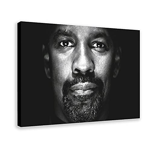 Schauspieler Denzel Washington 1 Leinwand-Poster, Wandkunst, Deko, Bild, Gemälde für Wohnzimmer, Schlafzimmer, Dekoration, 60 x 90 cm, Rahmen: von LOKODO