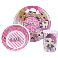 LOL Surprise Kindergeschirr-Set 3-teilig – Teller, Schüssel & Becher von LOL Surprise