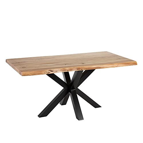LOLAhome Esstisch für 8 Personen aus Akazienholz, Braun und Schwarz, 160 x 90 x 76 cm LOLAhome Esstisch für 8 Personen aus Akazienholz, Braun und Schwarz, 160 x 90 x 76 cm von LOLAhome