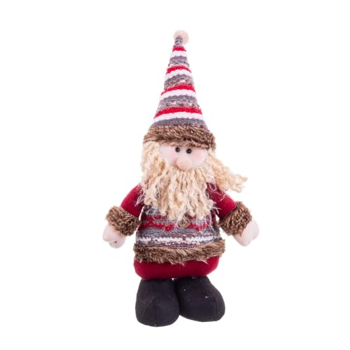 LOLAhome Weihnachtsmann, stehend, aus rotem Stoff, 25 cm von LOLAhome