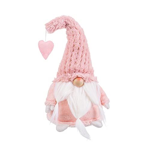 LOLAhome Weihnachtsmann-Puppe aus rosa Stoff, 28 cm von LOLAhome