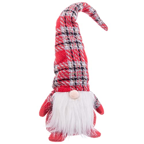 LOLAhome Weihnachtsmann-Puppe aus rotem Stoff, 48 cm von LOLAhome