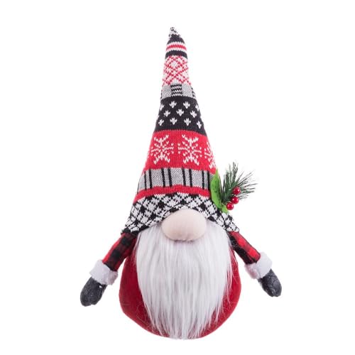 LOLAhome Weihnachtsmann mit roter Stoffmütze, 36 cm von LOLAhome