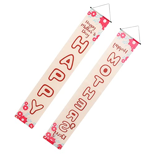 LOLIPPYY 1paar Muttertag Banner Dekoration Hängendes Türbanner Mit Muttertagsmotiv Für Wände Fenster Und Langlebige Und Fade-resistente Materialien Für Besondere Anlässe LOLIPPYY 1paar Muttertag Banner Dekoration Hängendes Türbanner Mit Muttertagsmotiv Für Wände Fenster Und Langlebige Und Fade-resistente Materialien Für Besondere Anlässe von LOLIPPYY