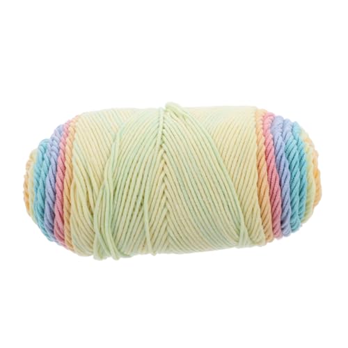 LOLIPPYY 1 Rolle 5 Stränge Regenbogenbaumwolle Makramee-Seil Selbstgemachtes Kabel Baumwollkordel Buntes Baumwollseil DIY Bastelseil DIY Seil 45% Baumwolle von LOLIPPYY