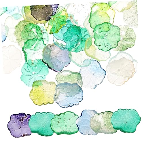 LOLIPPYY 50stücke Acrylornament Schwimmendes Lotusblatt Für Wasserbecken Aquarium Simulierte Lotusblätter Für Aquarien Und Pools von LOLIPPYY