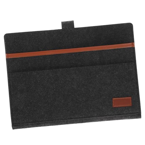 LOLIPPYY 1 Stück Filz-Aufbewahrungstasche Nachttasche Versiegelung Tür Koje Bett Deckel Hängend Faltbar Reisetasche Sitz Kissen Aus Memory-Schaum Klare Mülleimer Vakuum Dark Grey Polyester von LOLIPPYY