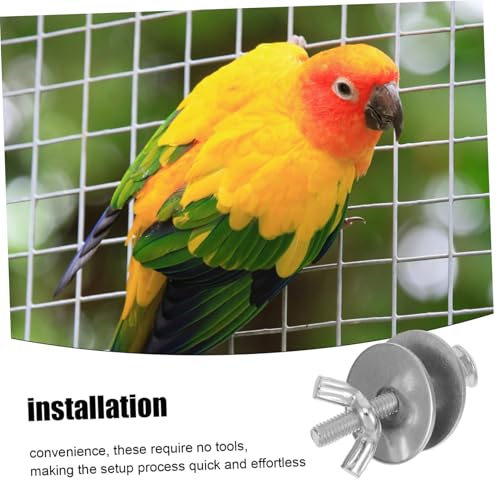 LOLIPPYY 10 Sätze Teiliges Schraubenset für Vogelkäfige Langlebige Befestigungsschrauben und Muttern Kompatibel mit Brutkäfigen und Vogelhäuschen Zeitsparend Robust Verpackt für Sicheren LOLIPPYY 10 Sätze Teiliges Schraubenset für Vogelkäfige Langlebige Befestigungsschrauben und Muttern Kompatibel mit Brutkäfigen und Vogelhäuschen Zeitsparend Robust Verpackt für Sicheren von LOLIPPYY