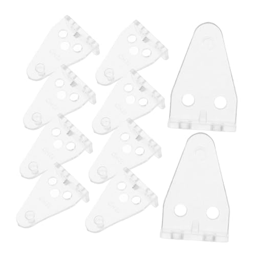 LOLIPPYY 10 Stk Teiliges Transparente Jalousien bodenhalter aus Kunststoff Einfache Montage Stabile Halteklammern zur Fixierung und Verhinderung von Wackeln Passend für Fensterjalousien von LOLIPPYY